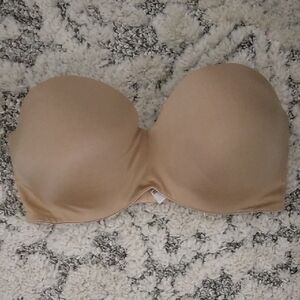 Seamless Strapless Bra - Tan